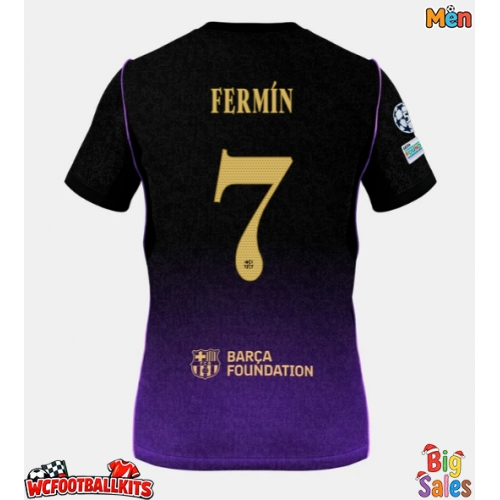 Barcelona Fermin Lopez #7 Replica Away Stadium Shirt 2026-27 Short Sleeve